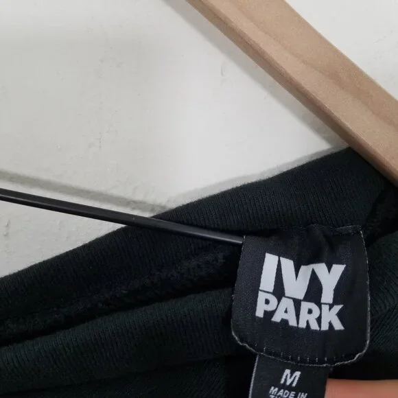 Women's Black Asymmetric Strap Cropped Top Adidas Ivy Park Worn Once - Picture 8 of 9